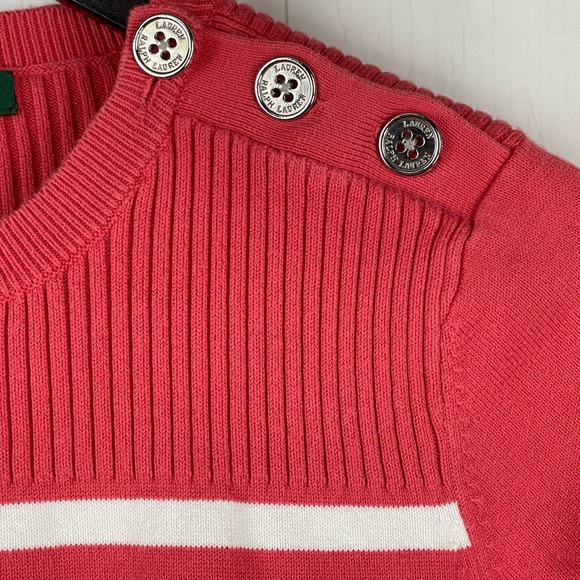 Lauren Ralph Lauren Pink Crew Neck Sweater Size M - Picture 3 of 5
